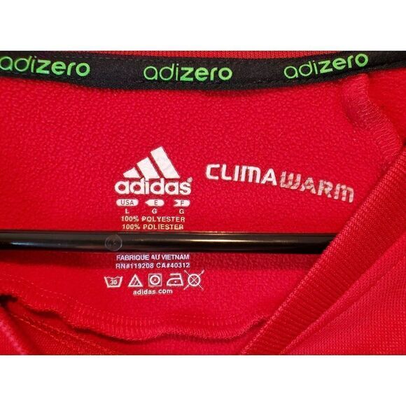 Adidas Crew Neck Climawarm Wisconsin Badgers Sweatshirt Men's Size Large VG - Picture 4 of 8